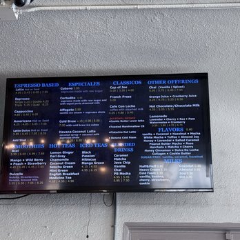 Molinos Coffee - Menu - Coffee & Tea Near Me - Redlands, California