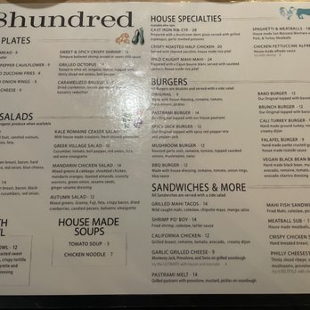 The 18hundred - Food menu - New American Near Me - Bakersfield, California