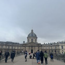 Le Pont des Arts - No more locks. It looks so different since the last time I was here.