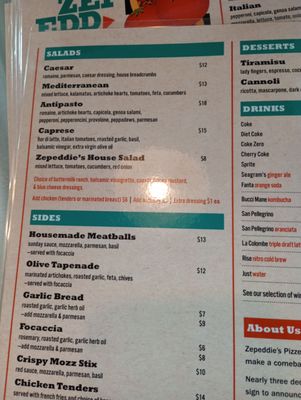Menu photo 4 Zepeddie's Pizzeria Charlotte, NC Menu photo 4 Zepeddie's Pizzeria Charlotte, NC