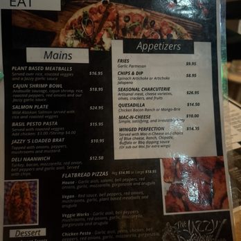 The Jazzy Wishbone - Food menu - Wine Bars Near Me - Oceanside, California The Jazzy Wishbone - Food menu - Wine Bars Near Me - Oceanside, California