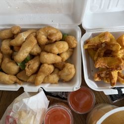 New Asian Star - Sweet sour chicken, crab Rangoon