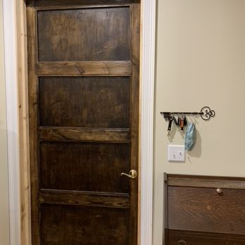 Hilltop Renovations - Custom door build, 40"x96", oak and plywood panel. - General Contractors Near Me Hilltop Renovations - Custom door build, 40"x96", oak and plywood panel. - General Contractors Near Me
