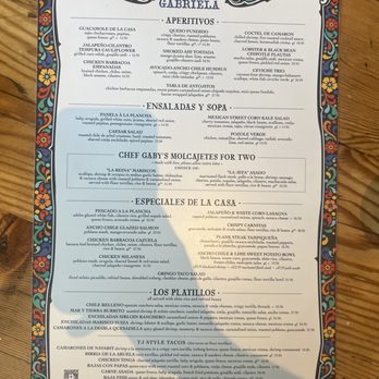 Casa Gabriela - Menu - Mexican Near Me - La Mesa, California Casa Gabriela - Menu - Mexican Near Me - La Mesa, California