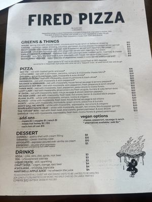 Menu photo 2 FIRED Pizza Stockton, CA Menu photo 2 FIRED Pizza Stockton, CA