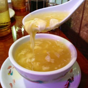 Canton Low Restaurant - Delicious egg drop soup!  Be careful - served boiling hot. - Chinese Near Me - El Segundo, California