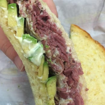 Beach Hut Deli - Hot Pastrami, avocado, melted Swiss and toasted.. Awesomeness :-) - Delis Near Me - Costa Mesa, California Beach Hut Deli - Hot Pastrami, avocado, melted Swiss and toasted.. Awesomeness :-) - Delis Near Me - Costa Mesa, California