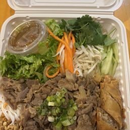 B3. Pork Vermicelli Bowl with 1 eggroll