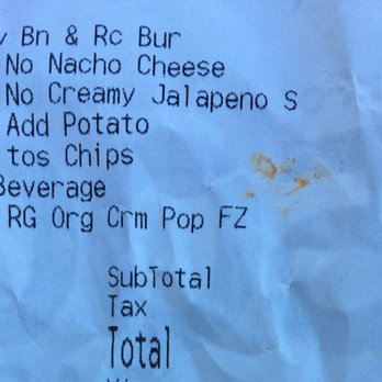 Taco Bell - Entree (burrito), side (chips), and a drink (orange freeze) all for 3.66$. It doesn't get much lower than that for dinner out. - Fast Food Near Me - Lehi, Utah Taco Bell - Entree (burrito), side (chips), and a drink (orange freeze) all for 3.66$. It doesn't get much lower than that for dinner out. - Fast Food Near Me - Lehi, Utah