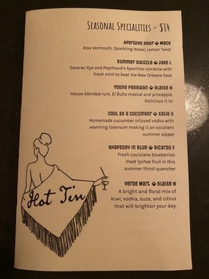 Menu photo 7 Hot Tin New Orleans, LA