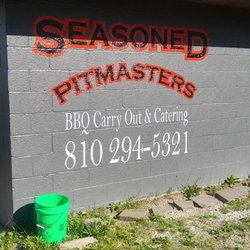 Seasoned Pitmasters - Side view of the building.