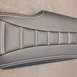 Victor's Custom Interiors - 09 Corvette- Custom Console Lid using Italian Leather