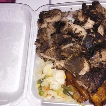 Jerk House - Jerk pork with rice & peas, cabbage, and plantains - Caribbean Near Me - Bronx, New York Jerk House - Jerk pork with rice & peas, cabbage, and plantains - Caribbean Near Me - Bronx, New York