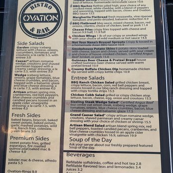 Ovation Bistro & Bar - Menu - Bars Near Me - Winter Haven, Florida Ovation Bistro & Bar - Menu - Bars Near Me - Winter Haven, Florida