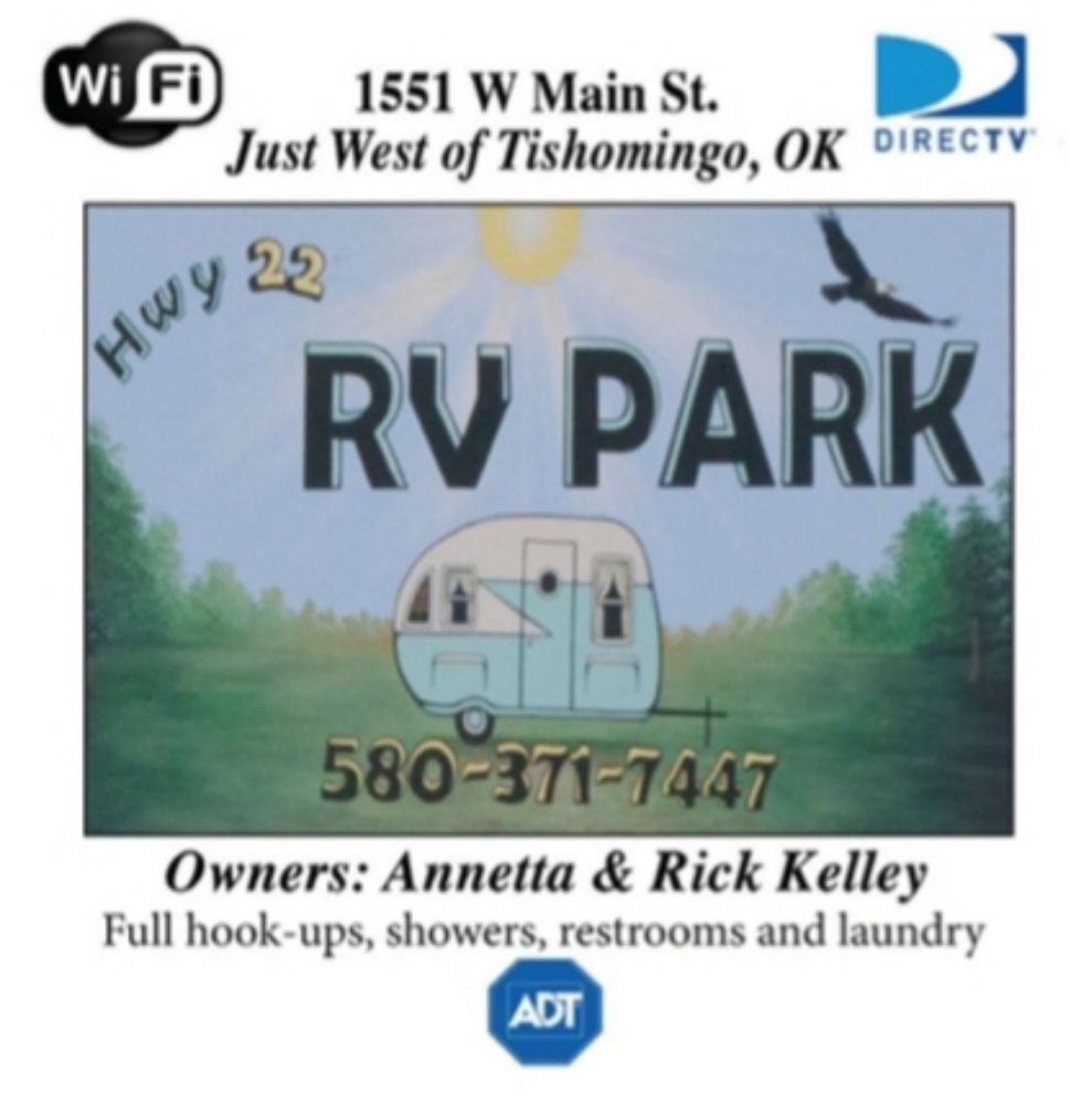 HWY 22 RV PARK 1551 W Main St, Tishomingo, Oklahoma RV Parks