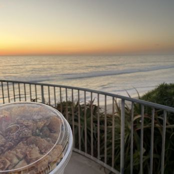 Poke Chop - a bowl of food on a balcony overlooking the ocean - Poke Near Me - Encinitas, California Poke Chop - a bowl of food on a balcony overlooking the ocean - Poke Near Me - Encinitas, California
