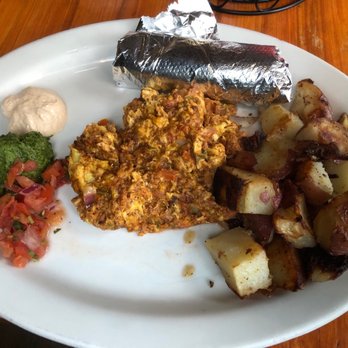 Lama Beans Cafe - Chorizo Sausage Scramble - New American Near Me - Berkeley, California