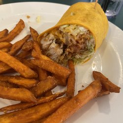 Main St Pub - Cougar Wrap with sweet potato fries