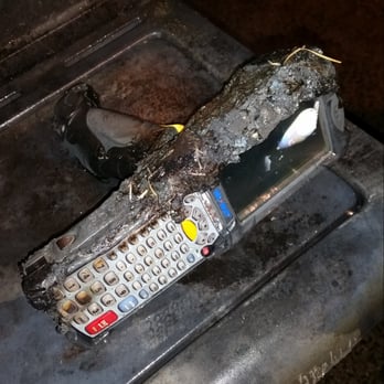 Walmart - The price scanner after we removed it from the flames of our grill. Thankfully it did not explode - Department Stores Near Me - Bristol, Connecticut