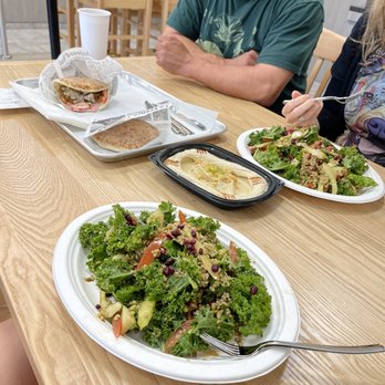 De Babel - Freekeh salad, hummus, falafel sandwich. - Mediterranean Near Me - Scottsdale, Arizona