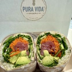 Pura Vida Miami - Tuna Poké Wrap.