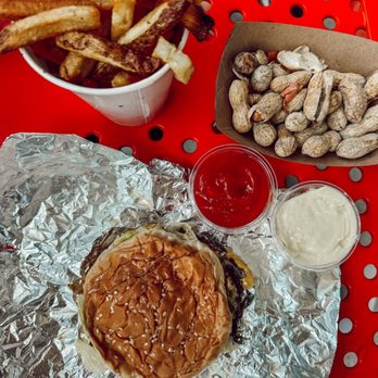 Five Guys - Custom Little Cheeseburger - Burgers Near Me - Kansas City, Kansas Five Guys - Custom Little Cheeseburger - Burgers Near Me - Kansas City, Kansas