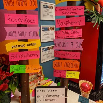 Randy G’s Ice Cream - Menu for the day. I had trouble picking just two - Ice Cream & Frozen Yogurt Near Me - Schertz, Texas Randy G’s Ice Cream - Menu for the day. I had trouble picking just two - Ice Cream & Frozen Yogurt Near Me - Schertz, Texas