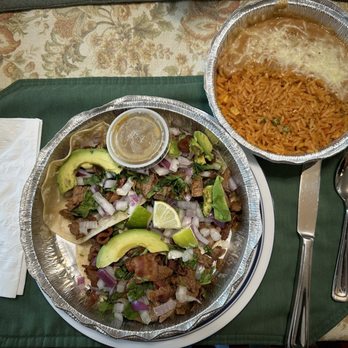 Azul Tequila - California tacos with rice and beans. - Tex-Mex Near Me - Hudson, Wisconsin