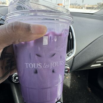 Tous Les Jours - Iced ube latte - Bakeries Near Me - Ballwin, Missouri