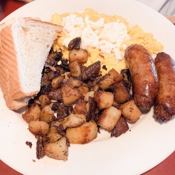 Cristy's - Sausage, potatoes, scrambled eggs, toast - Breakfast & Brunch Near Me - Westbrook, Connecticut