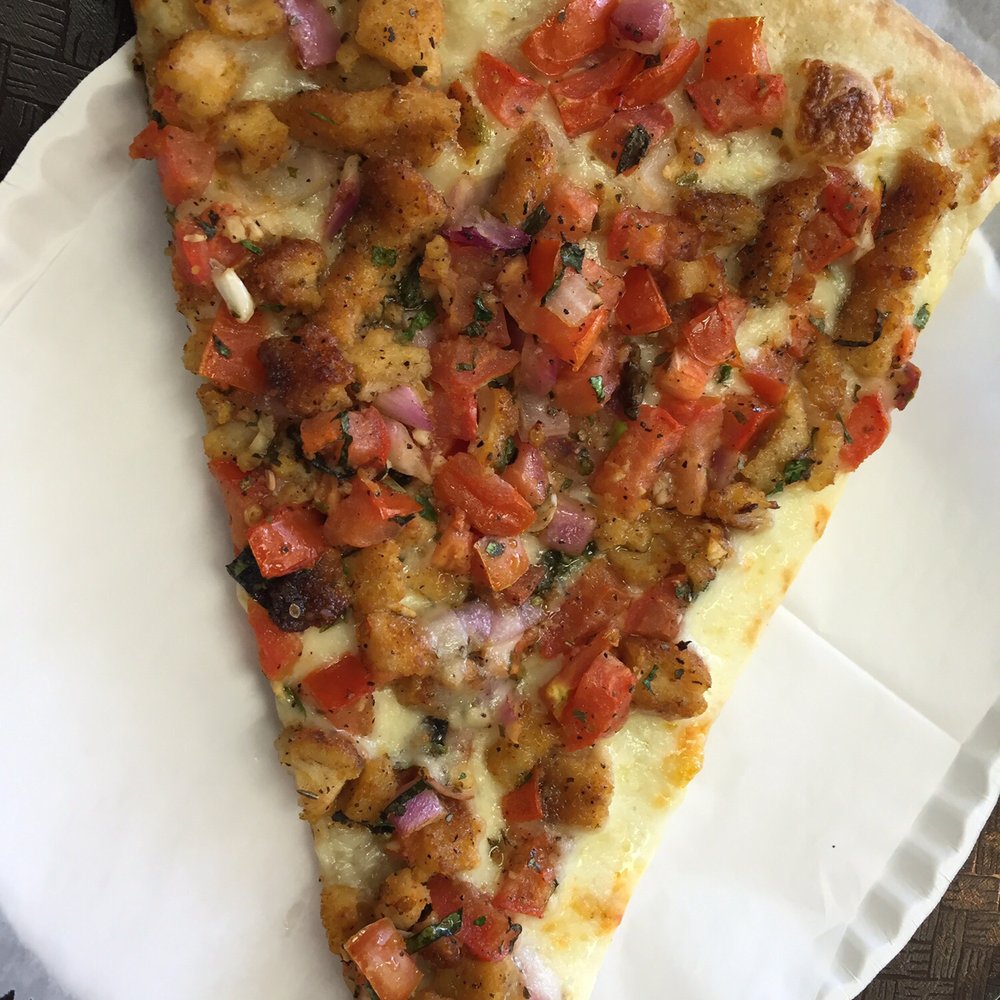 Gigis Pizza - Chicken + tomato - Pizza Near Me - New Hyde Park, New York Gigis Pizza - Chicken + tomato - Pizza Near Me - New Hyde Park, New York