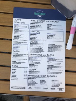 Menu photo 6 Quarterdeck Restaurants Dania Beach, FL Menu photo 6 Quarterdeck Restaurants Dania Beach, FL