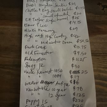 The Sedgwick - The bartender made me a list! Great service! - Salad Near Me - Vancouver, Washington