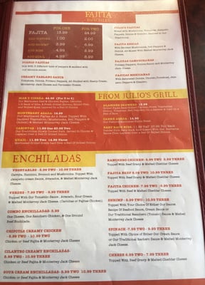 Menu photo 4 Julio's Mexican Grill Magnolia, TX Menu photo 4 Julio's Mexican Grill Magnolia, TX