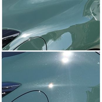 24K Shine - Bottom shows swirl marks - Auto Detailing Near Me - Irvine, California