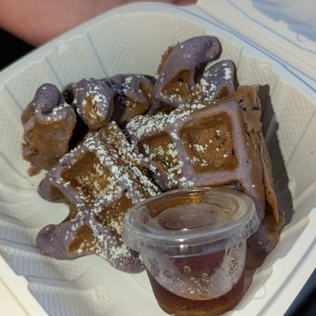 Viet Tea Cafe - ube waffle I think it was? - Vietnamese Near Me - Nashville, Tennessee Viet Tea Cafe - ube waffle I think it was? - Vietnamese Near Me - Nashville, Tennessee