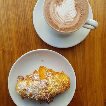 Zak The Baker - Almond Croissant with the amazing Hot Cocoa! - Kosher Near Me - Miami, Florida Zak The Baker - Almond Croissant with the amazing Hot Cocoa! - Kosher Near Me - Miami, Florida