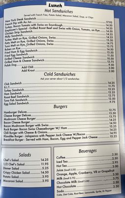 Menu photo 4 Judy's Cafe Anchorage, AK