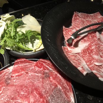Wagyu House Chicago - Wagyu brisket (left) and wagyu ribeye (right) - Hot Pot Near Me - Chicago, Illinois Wagyu House Chicago - Wagyu brisket (left) and wagyu ribeye (right) - Hot Pot Near Me - Chicago, Illinois