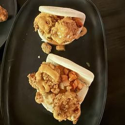 Shrimp bao buns Shrimp bao buns