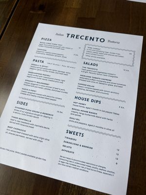 Menu photo 7 Trecento Cincinnati, OH