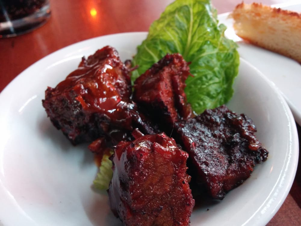 Photo of The Shaved Duck - St Louis, MO, United States. Just a sample taste of their burnt ends... Since they weren't ready yet. Very nice gesture from a great and friendly staff!