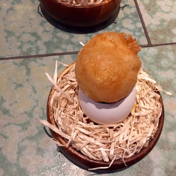 Disfrutar - Crispy Egg Yolk with Mushroom Gelatin - Modern European Near Me - Barcelona, B