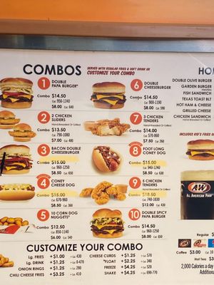 Menu photo 1 A&W Restaurant Frankfort, MI