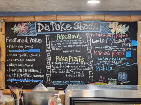 Menu photo 8 Da Poke Shack Kailua-Kona, HI