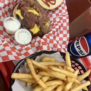 Best Burger - My meal Best Bacon CheeseBurger. French Fries Large. Pepsi. - Burgers Near Me - Concord, California Best Burger - My meal Best Bacon CheeseBurger. French Fries Large. Pepsi. - Burgers Near Me - Concord, California