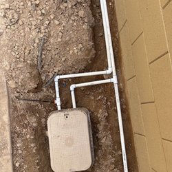 Vix Landscape - Valve connections installed shallow with surrounding PVC barely buried rather than properly trenched.
