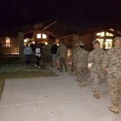USMC Mess Hall 1365 - Long lines during peak hours