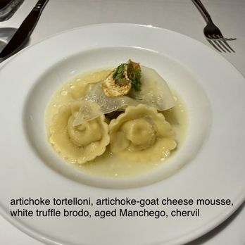 Rioja - Artichoke Tortelloni - New American Near Me - Denver, Colorado