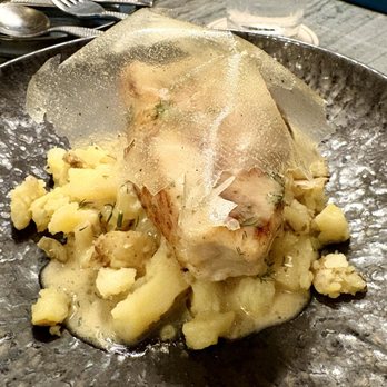 Flying Fish - Chilean Sea Bass (with a crispy fish skin topping) - Seafood Near Me - Orlando, Florida Flying Fish - Chilean Sea Bass (with a crispy fish skin topping) - Seafood Near Me - Orlando, Florida